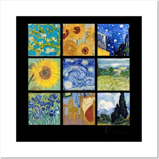 Van Gogh Paintings Sunflowers Starry Night Posters and Art